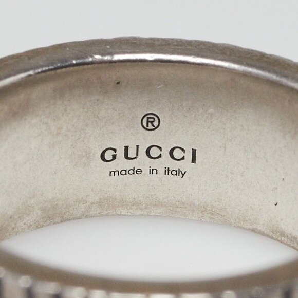 Gucci Sterling Silver Double G Ring Size 6.5 - Picture 7 of 7